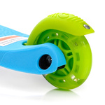 METEOR SCOOTER THREE-WHEEL WITH LED WHEELS TUCAN blue-green