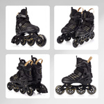 Inline skates Meteor Buzzy L 38-43 black/gold
