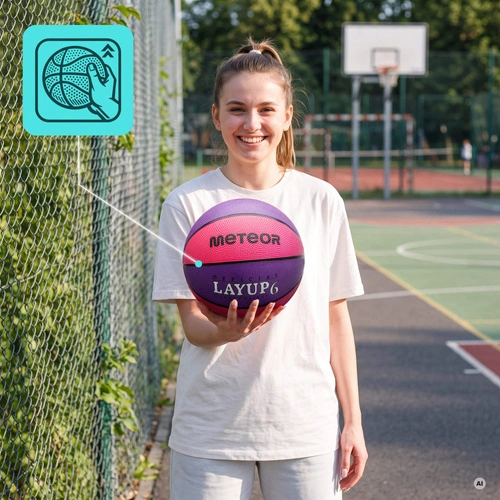 Basketball Meteor Layup 6 pink/purple