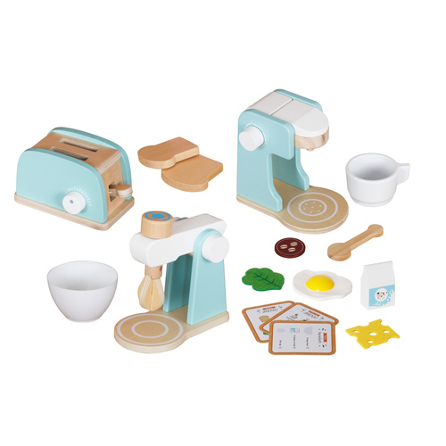Wooden household appliance set
