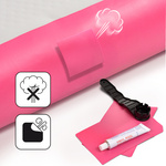 Inflatable air track Meteor 400 cm pink