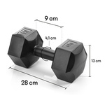 Cement dumbbell set 2x6 kg Meteor