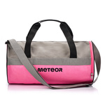 Torba fitness Meteor Siggy 25 l jasnoszary/różowy