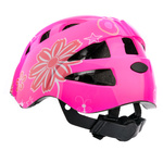 Kask rowerowy dla dzieci Meteor KS08 M 52-56 cm różowy/biały