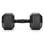Hantel heksagonalny gumowany Meteor 15kg