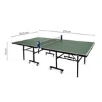 Table tennis table set Meteor green plus Rollnet net, 2 bats, 3 balls