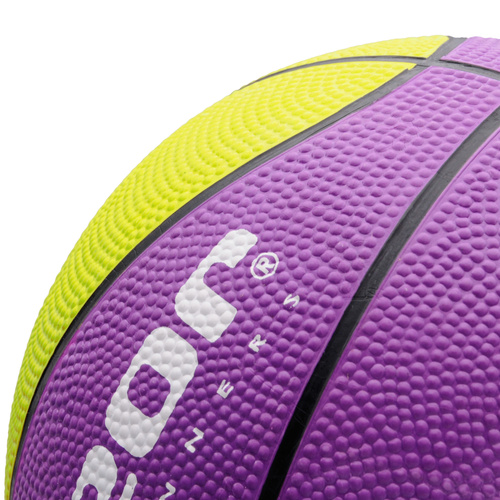 Piłka do koszykówki Meteor Layup 3 fioletowy/zielony