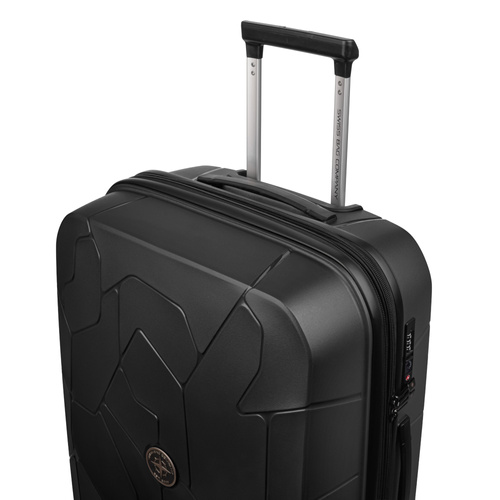 Średnia walizka SwissBags Lava 66 cm czarny