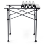 Meteor Bankada folding table silver