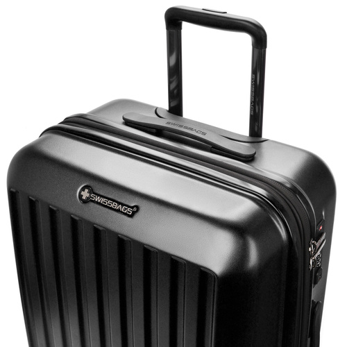 SwissBags Cosmos Medium Suitcase 65cm Black