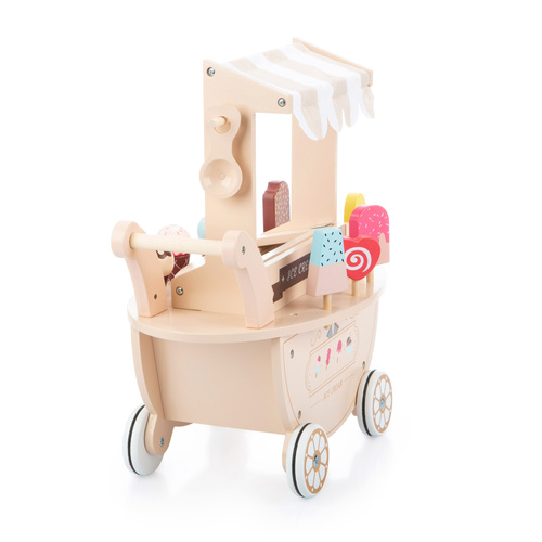 Wooden Ice Cream Cart beige