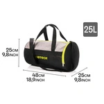 FITNESS BAG METEOR SIGGY 25L gray melange/neon green