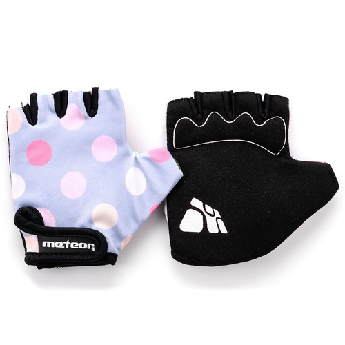 Cycling gloves METEOR Kids Dots S