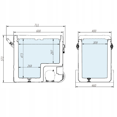 Portable refrigerator Meteor TSW60