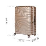 Large case SwissBags Cruise 75 cm champagne