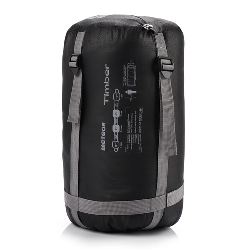 Meteor Sleeping bag Timber cotton black