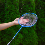 Badminton Set Meteor 2 rackets, 6 ailerons blue