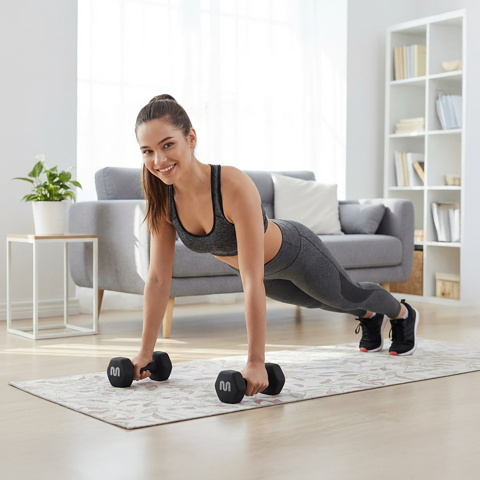 Cast iron dumbbell set 2x3 kg Meteor 