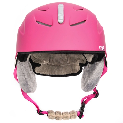 Ski helmet Meteor Lumi M 55-58 cm pink / white
