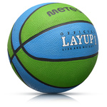 Piłka do koszykówki Meteor Layup 1 niebieski/zielony