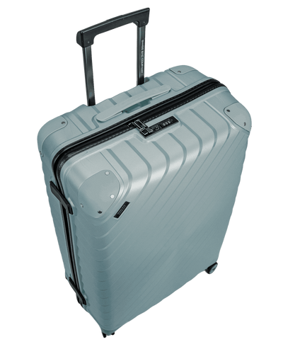Średnia walizka SwissBags Diamond cut 67 cm metaliczny niebieski