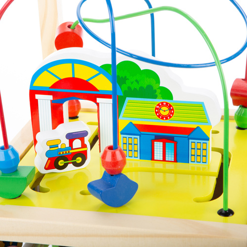 Wooden Walker – manupulative cube multicolour