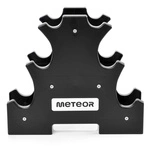 Cast Iron Dumbbell Set with Stand Meteor 3 / 2 / 1 kg