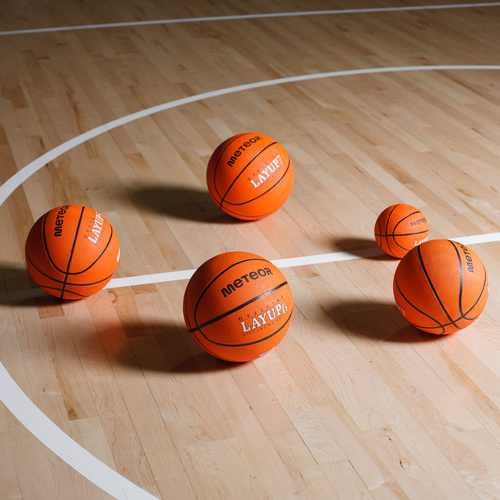 Piłka koszykowa Meteor Layup 6 pomarańczowy