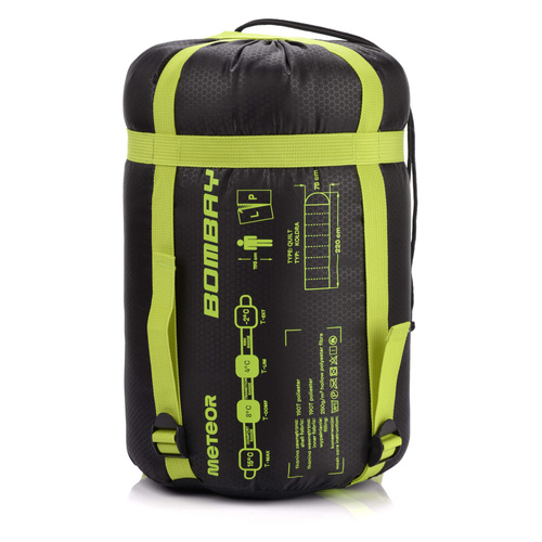 Sleeping bag Meteor Bombay L green/black