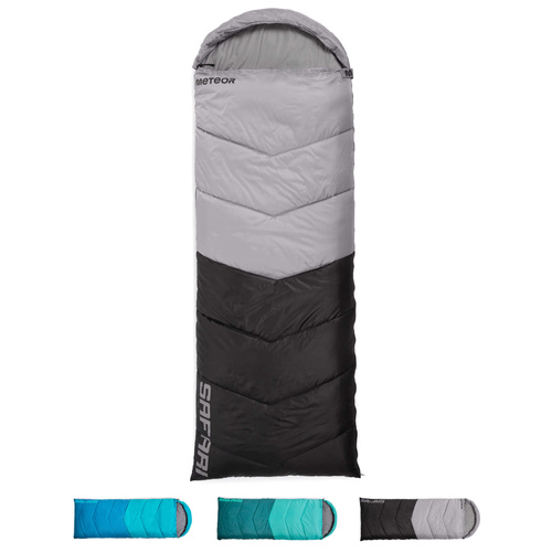 Sleeping bag Meteor Safari L grey/black