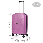 Średnia walizka SwissBags Lava 66 cm crocus