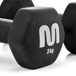 Cast iron dumbbell set 2x3 kg Meteor