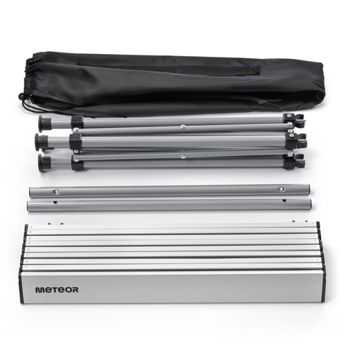 Meteor Bankada folding table silver