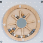 Wooden activity cube blue