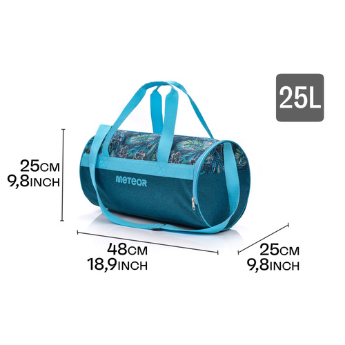 Meteor Siggy 25 l fitness bag leaves