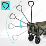 Wózek transportowy składany Meteor X-200 ciemnozielony