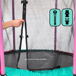 Trampolina dla dzieci Meteor TRP-55 150 cm różowy