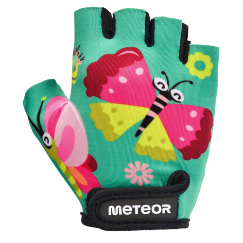 Meteor Kids XS Butterflies cycling gloves