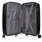 Średnia walizka SwissBags Ibiza 65 cm czarny