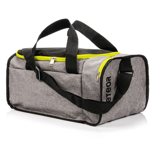 Torba fitness Meteor Nepr 20 l szary melanż/neonowy zielony