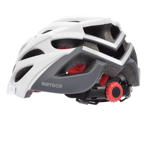 Kask rowerowy Meteor Marven S 52-56 cm biały/szary
