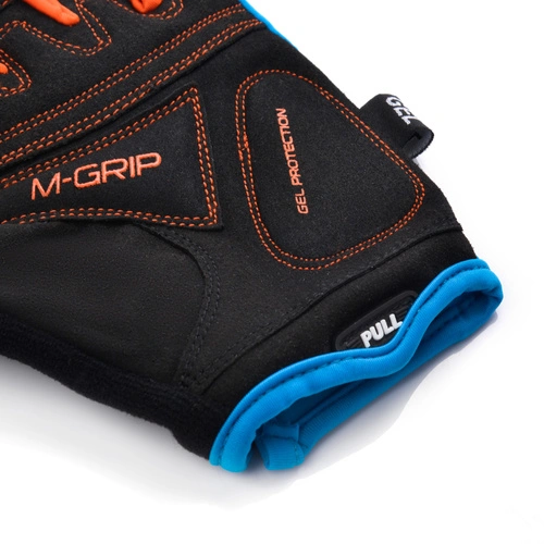 Bike gloves Meteor Gel GX36 l blue/orange
