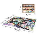 Drewniany zestaw samochodowy