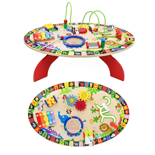 Wooden educational table