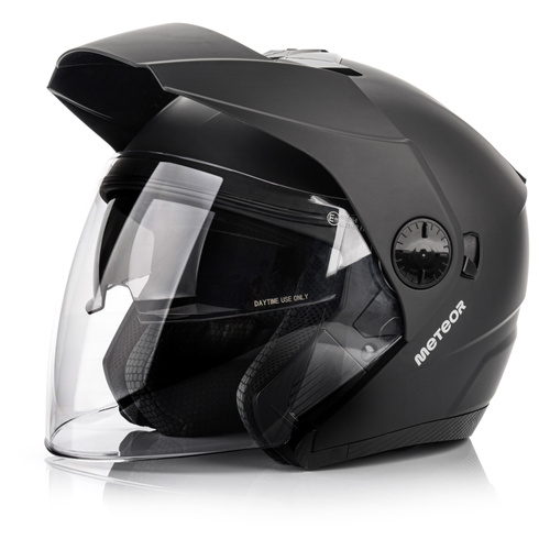 Motorcycle helmet Meteor Hekato L 59-60 cm black