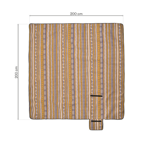 Picnic Blanket Meteor 2XL 200x200 cm maya