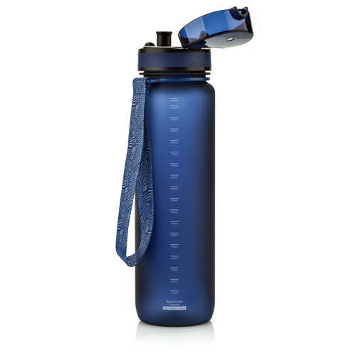 Sports water bottle Meteor 1000 ml navy blue