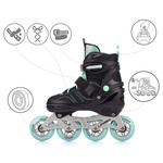 Inline skates Meteor Urbo M 34-37 black/mint