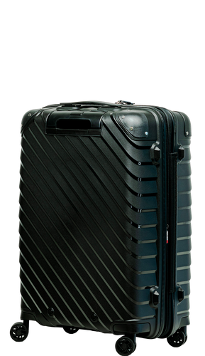 SwissBags Diamond cut medium case 67 cm metallic black