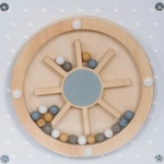 Wooden activity cube blue